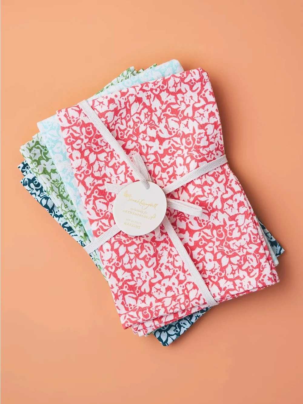 New🌟Anthropologie-Sarah Campbell Napkins, Set of 4